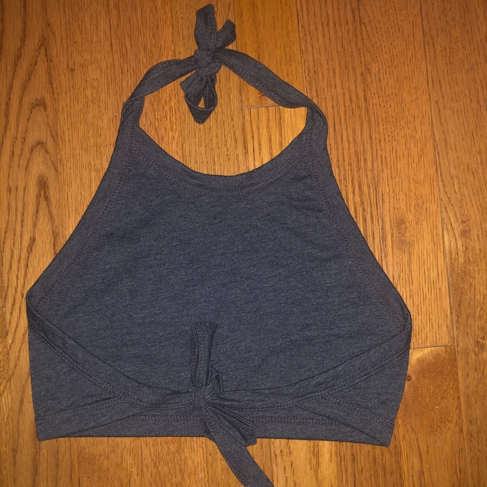 La Hearts Double Tie Halter Top - Picture 2 of 2
